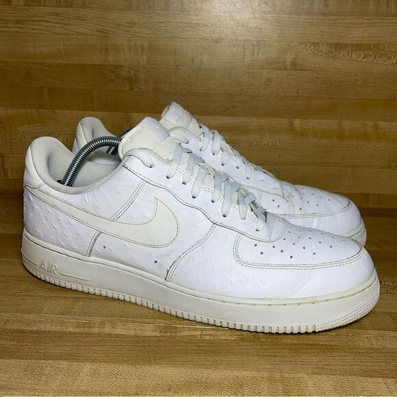 Nike Air Force 1 Low '07 LV8 Ostrich White Mens Shoes Size 14 718152-104 AF1